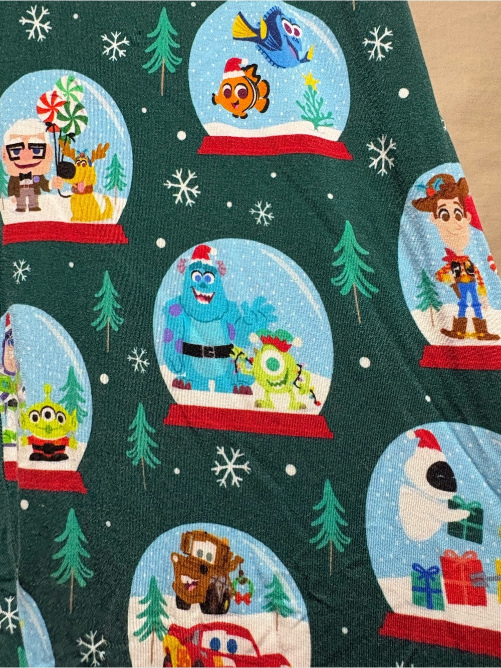 Little Sleepies Size XL Pixar Snow Globe Print Pajama Top and Pants - Picture 3 of 10